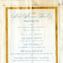 New Music Hall, Portsmouth [program]
Program for the opening night, Tuesday Evening, Jan. 29 [1878]
Second night, Wednesday Evening, January 30th [1878]
Last night, Thursday Eveneing, Jan. 31st [1878]